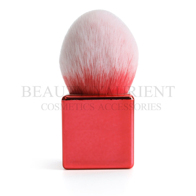 SA8000 διαμορφωμένη βούρτσα Makeup καμπουκιών λαβών κόκκινων πλατειών καραμέλα για το ίδρυμα σκονών